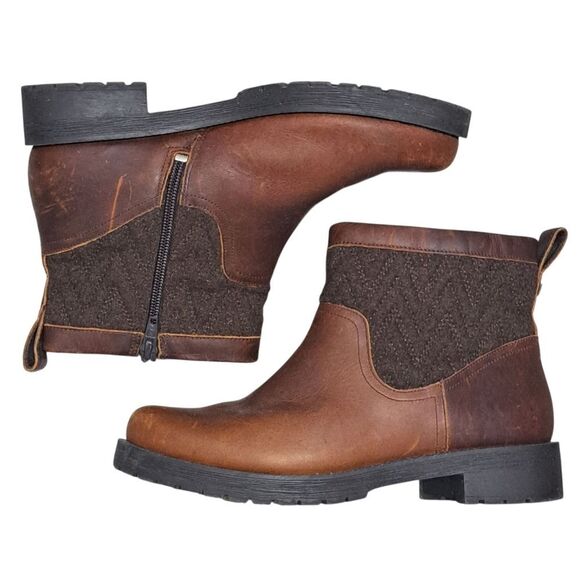 Vionic Mystic Maple Weather Resistant Ankle Boots Size 7 Chocolate - Picture 1 of 13